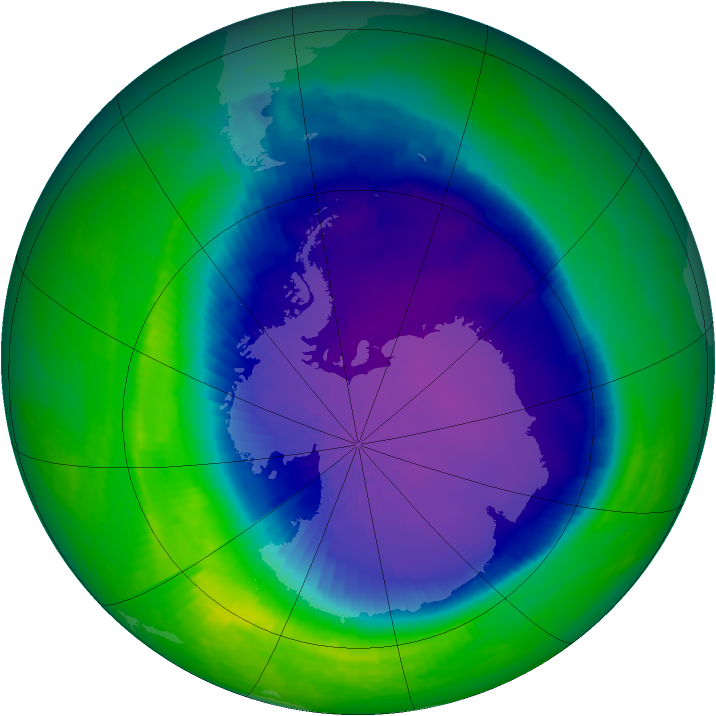 Ozone Map 2001-10-16